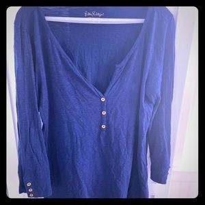 Lilly v neck 3/4 sleeve